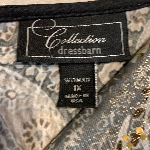 Collection by Dressbarn size 1X woman asymmetrical pullover blouse - Picture 5 of 10